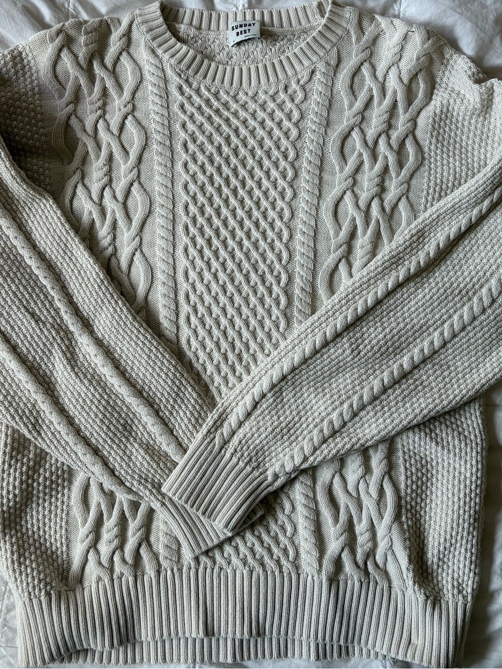 Aritzia Sunday Best Cable Knit Sweater